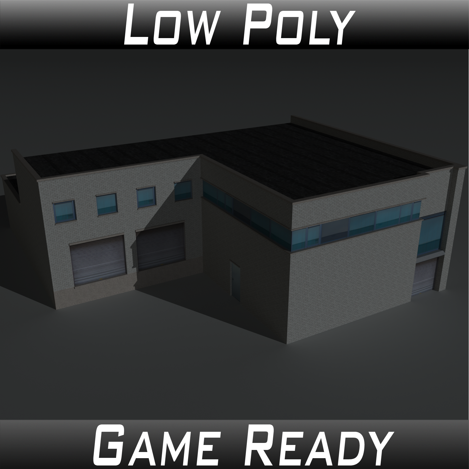 Low Poly Factory Building 16 - Extended Licence by N/A