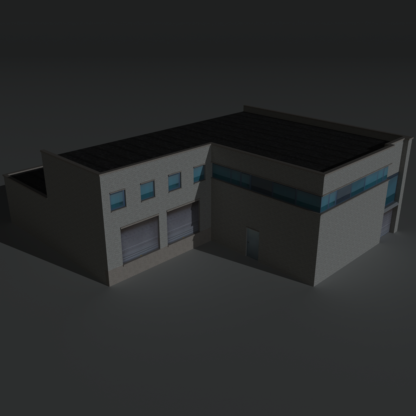 Low Poly Factory Building 16 - Extended Licence by N/A