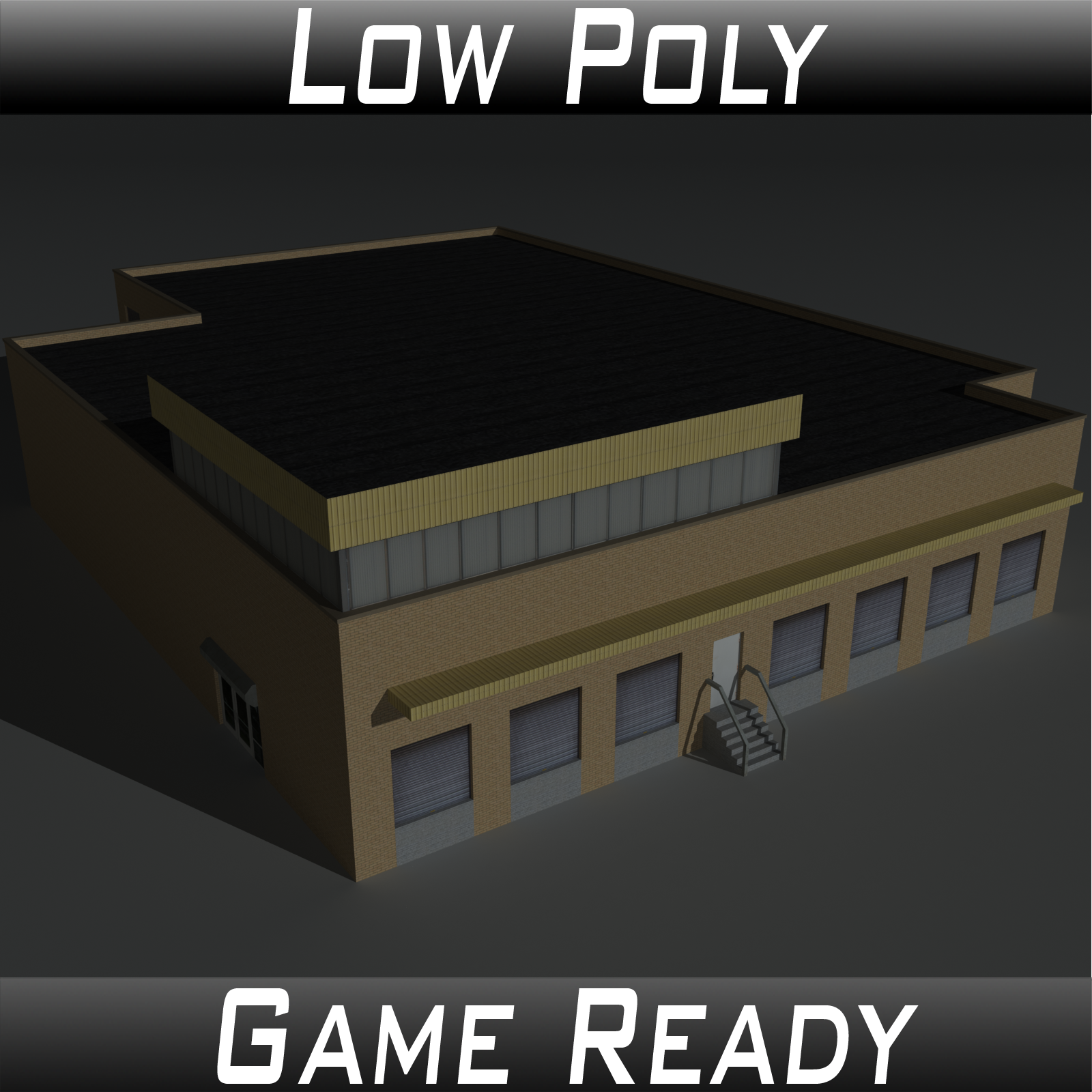 Low Poly Factory Building 18 - Extended Licence by N/A