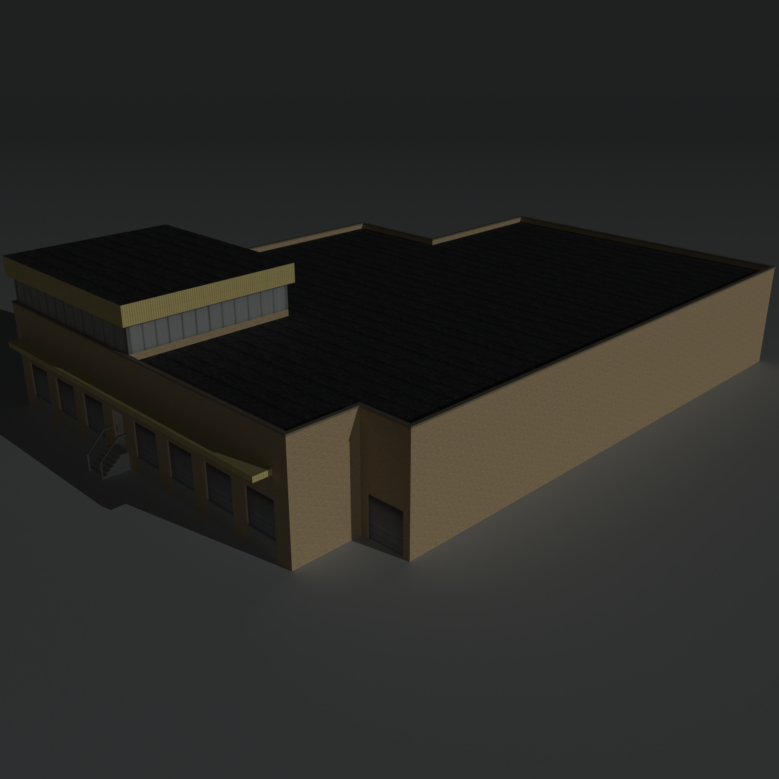 Low Poly Factory Building 18 - Extended Licence by N/A