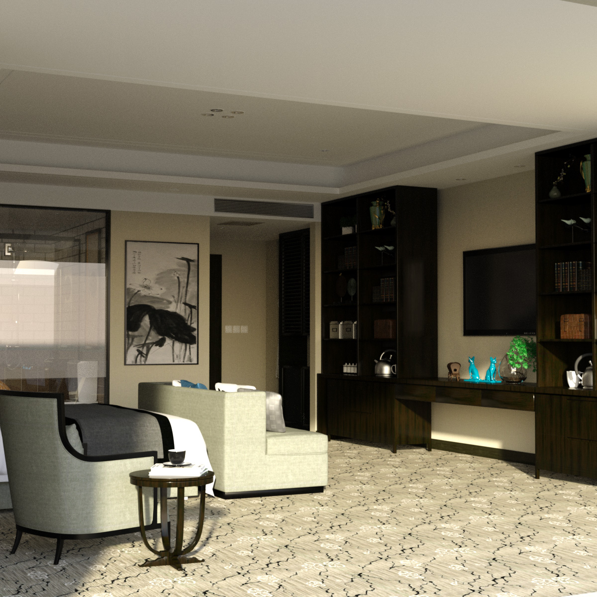 Chinese Hotel Room by N/A