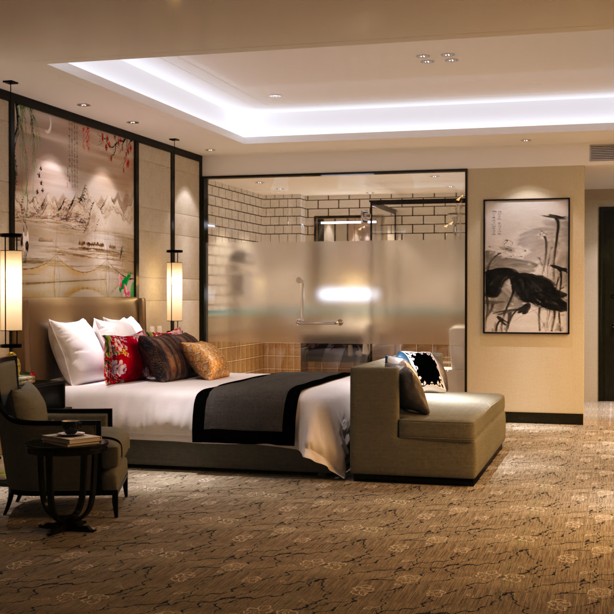 Chinese Hotel Room by N/A