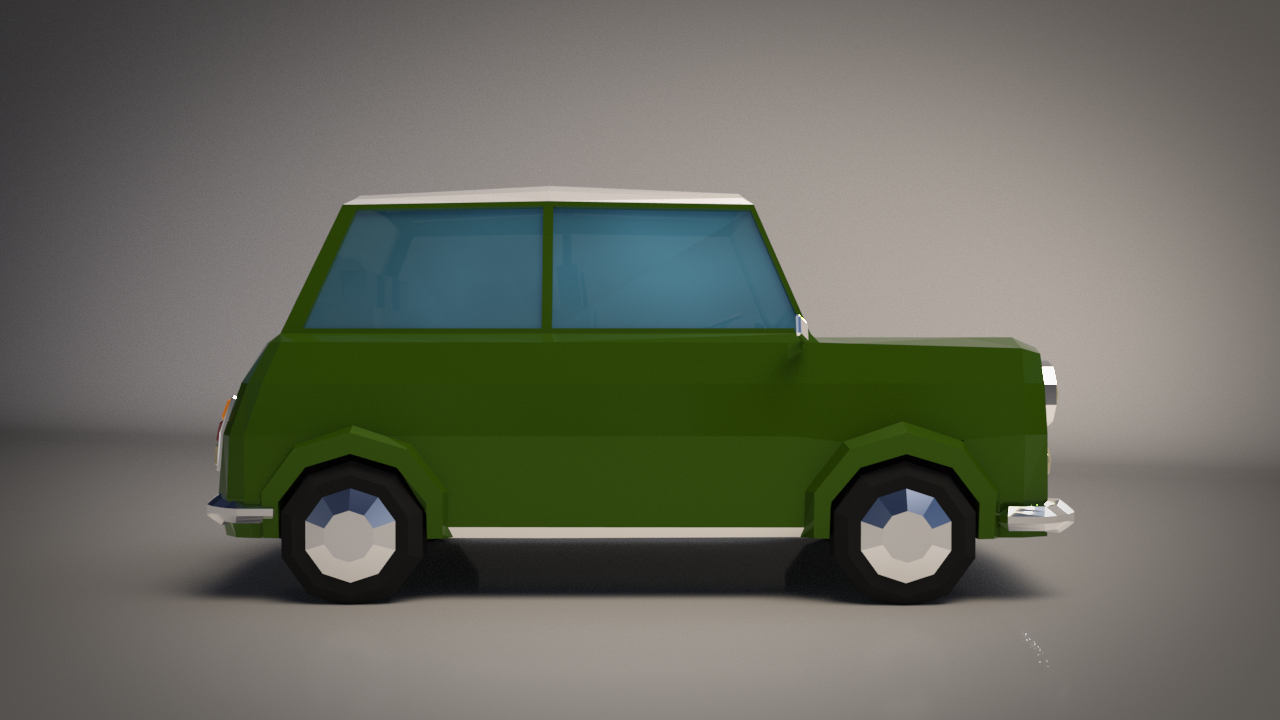 Low-Poly Cartoon City Car - Extended License by N/A