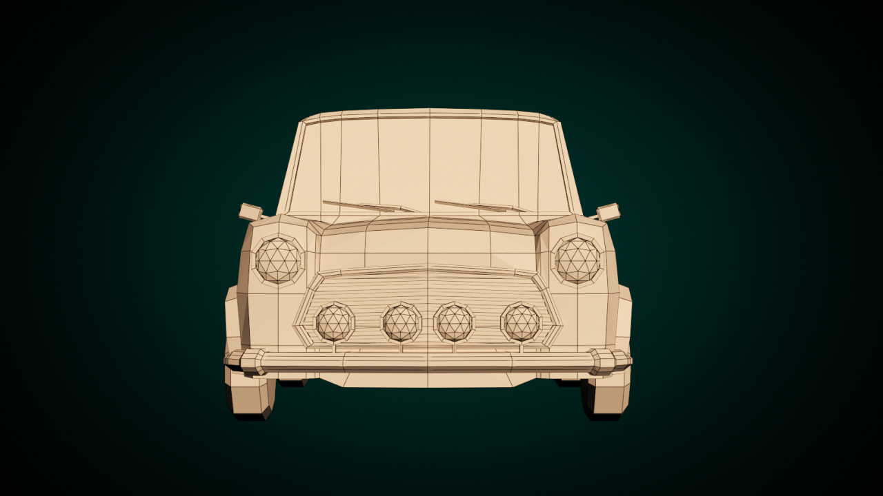 Low-Poly Cartoon City Car - Extended License by N/A
