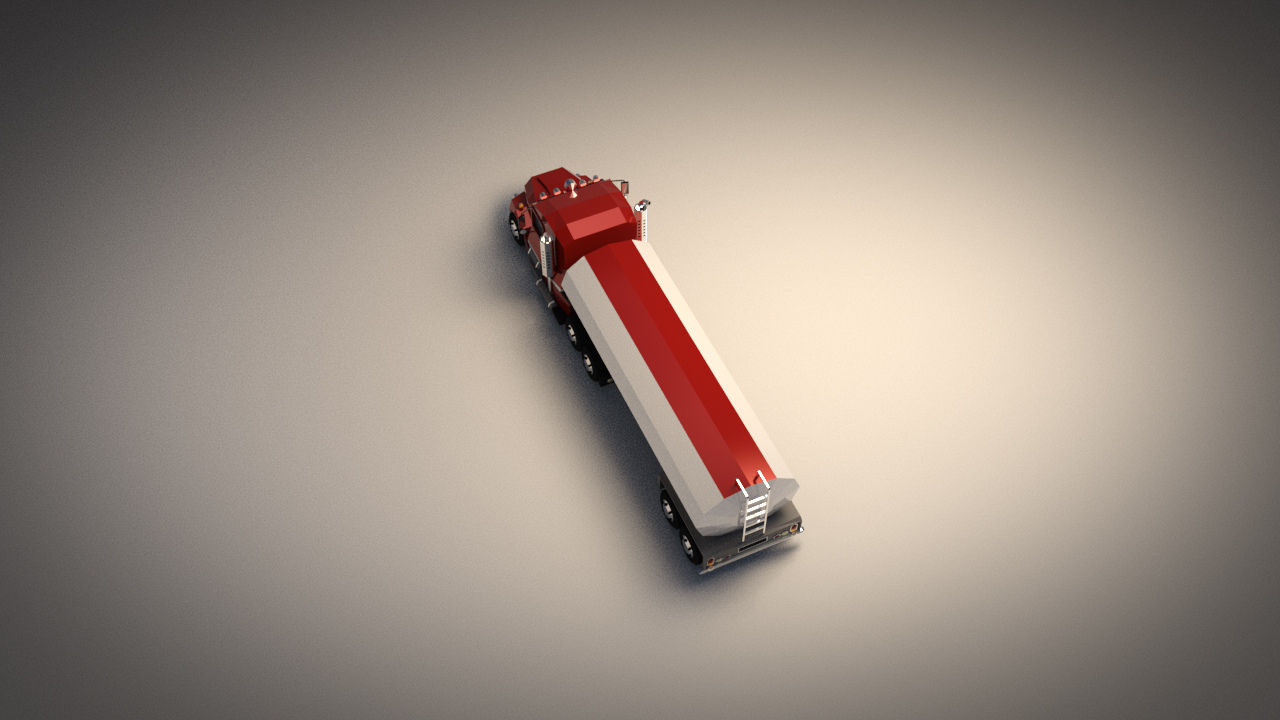 Low-Poly Cartoon Tank Truck - Extended License by N/A