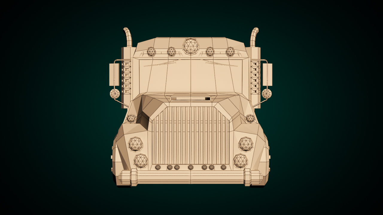 Low-Poly Cartoon Tank Truck - Extended License by N/A