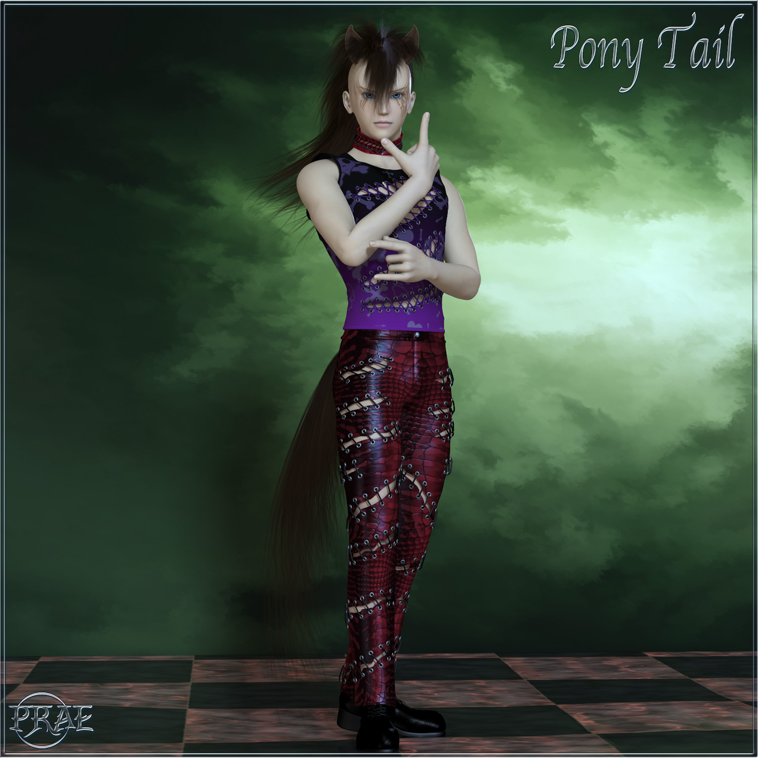 Prae-Pony Tail V4 M4 Poser by N/A