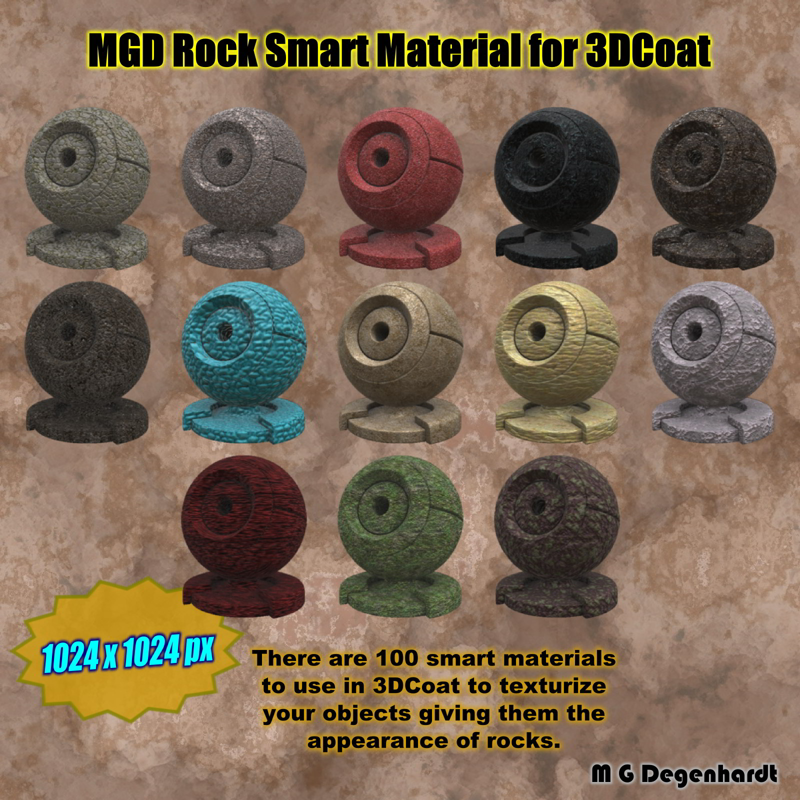 MGD Rock Smart Materials for 3DCoat by N/A