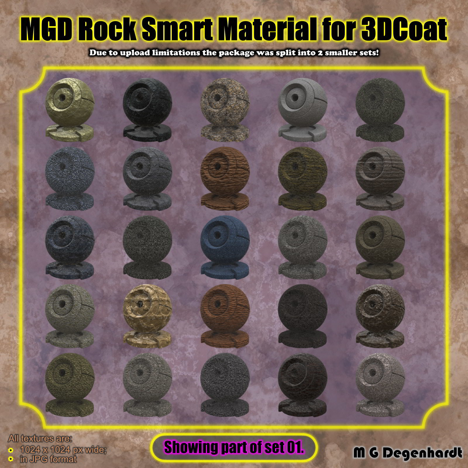 MGD Rock Smart Materials for 3DCoat by N/A