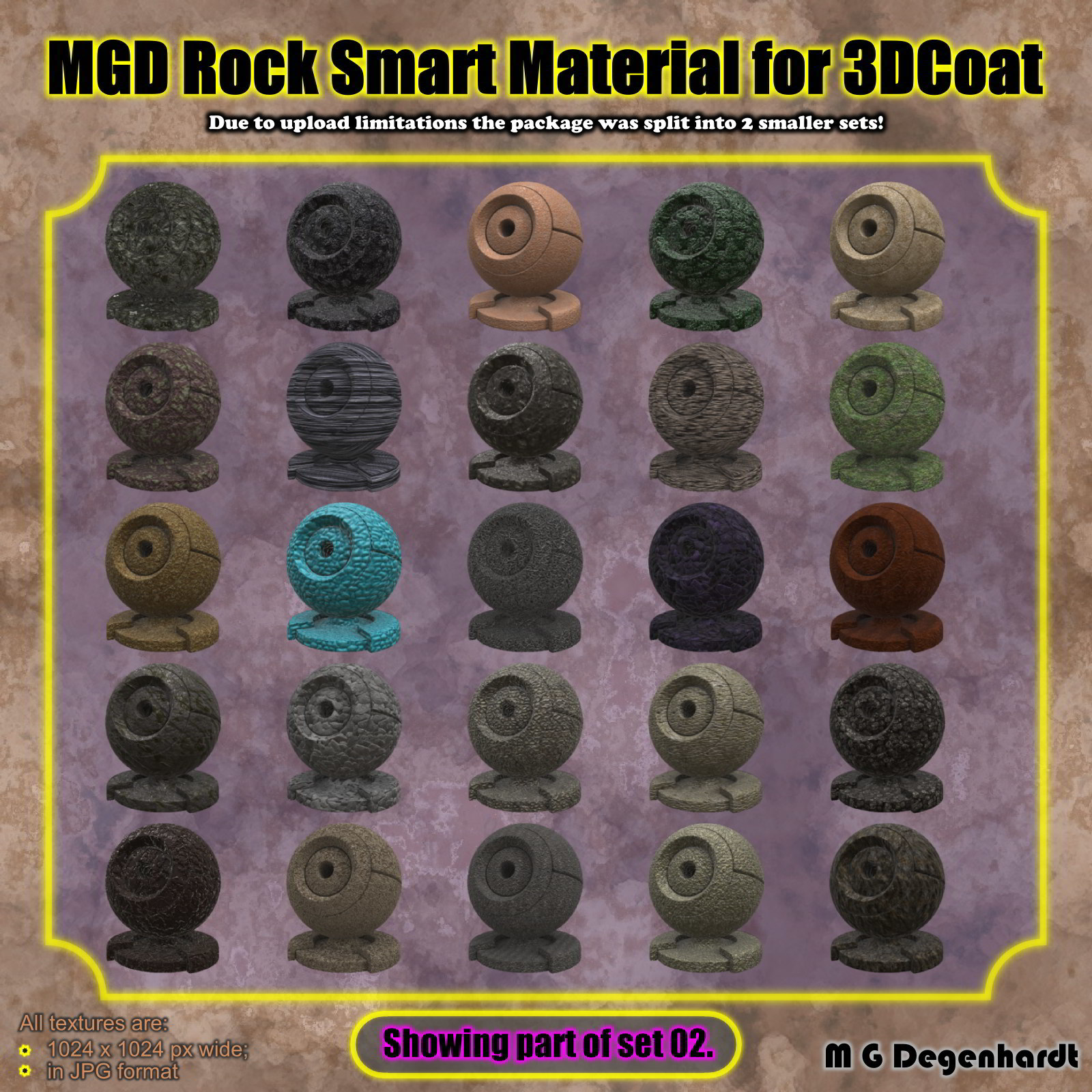 MGD Rock Smart Materials for 3DCoat by N/A