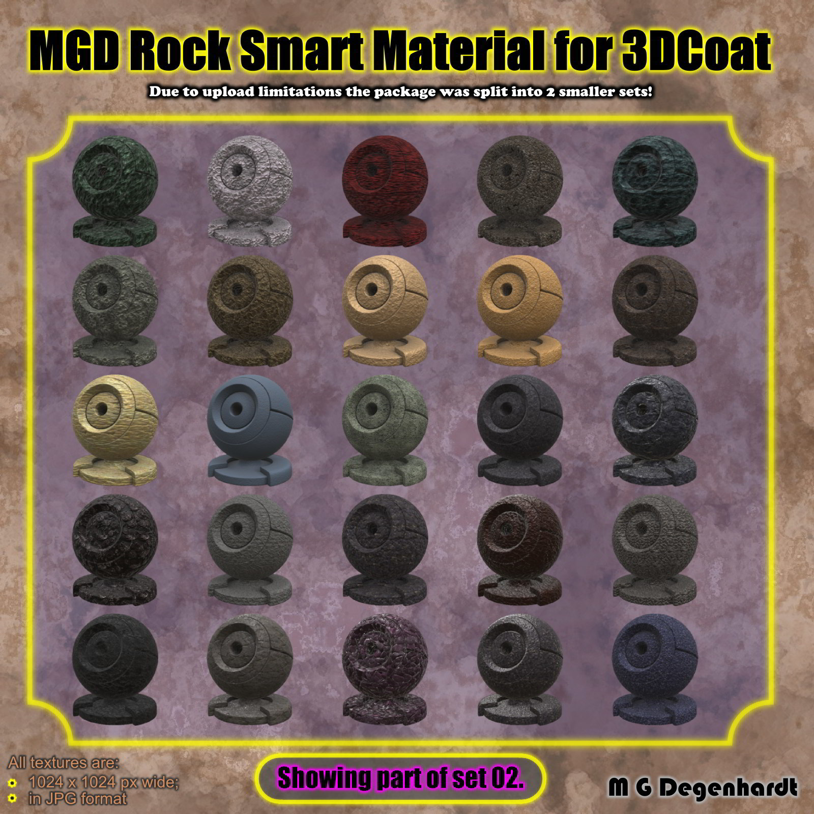 MGD Rock Smart Materials for 3DCoat by N/A