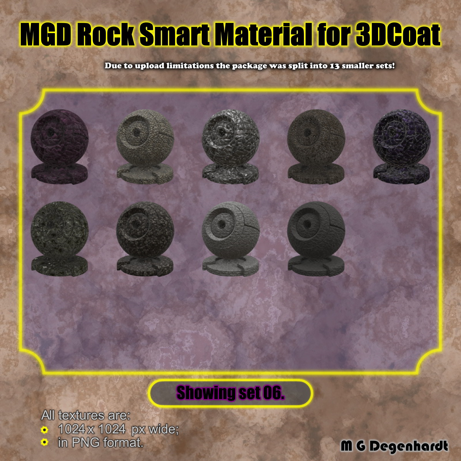 MGD Rock Smart Materials for 3DCoat by N/A
