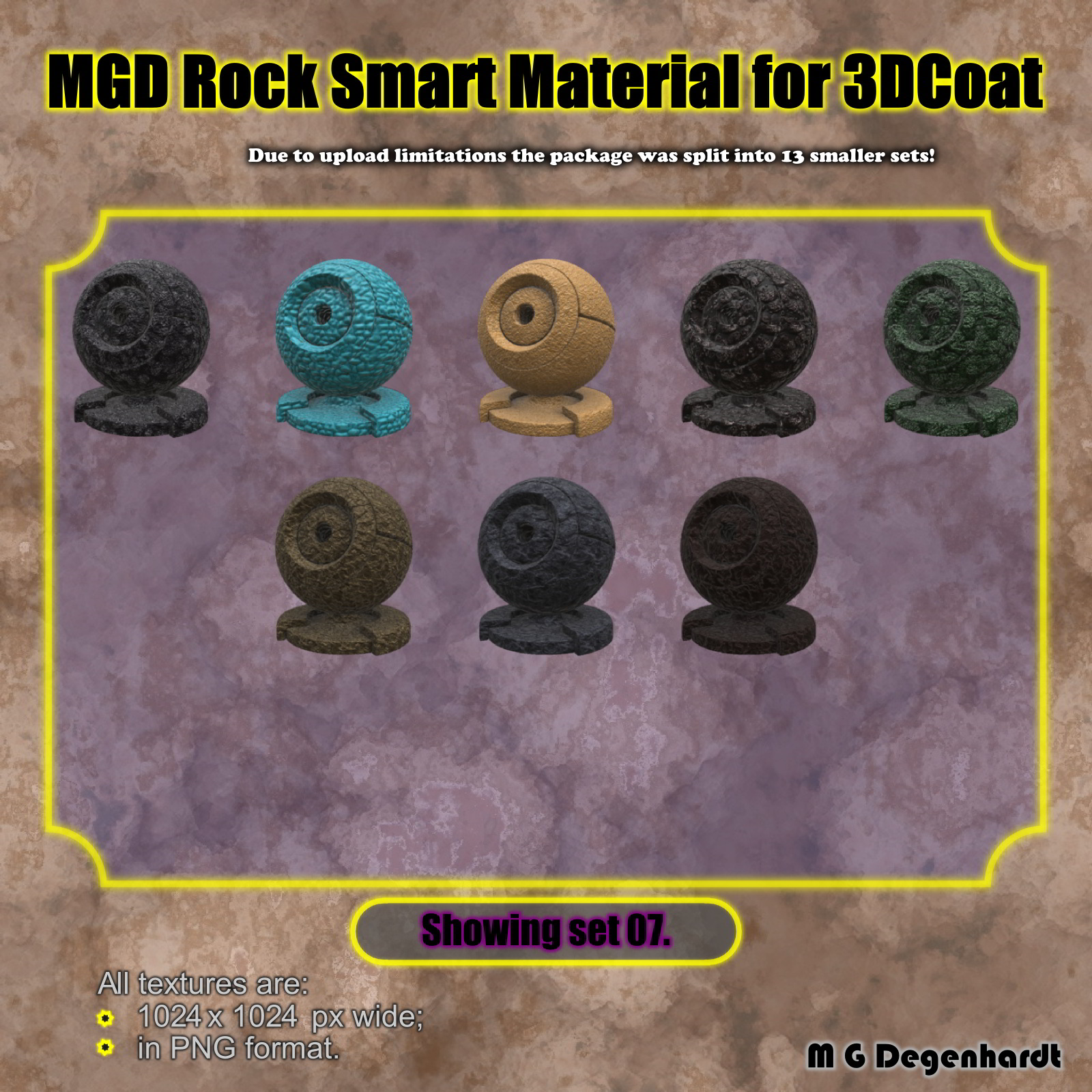 MGD Rock Smart Materials for 3DCoat by N/A