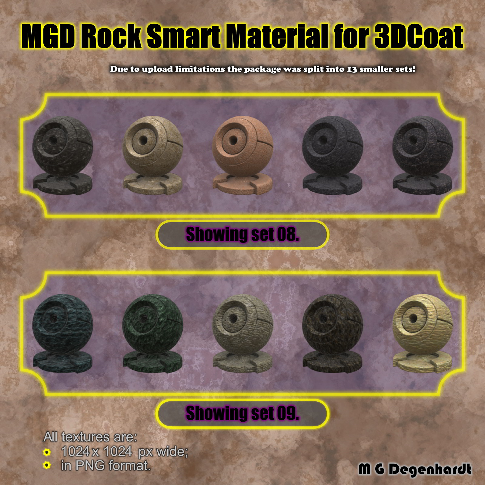 MGD Rock Smart Materials for 3DCoat by N/A