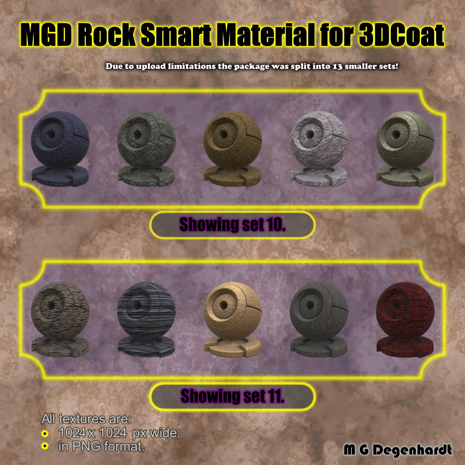 MGD Rock Smart Materials for 3DCoat by N/A