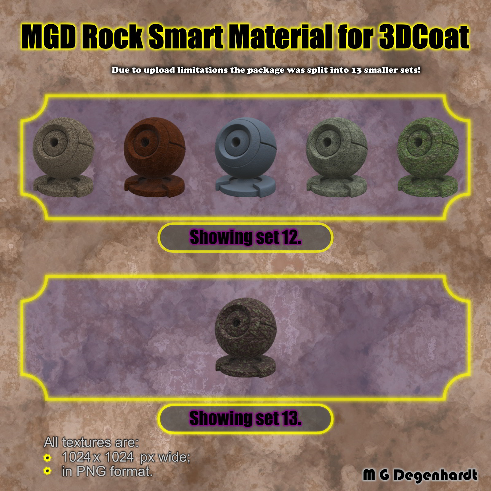 MGD Rock Smart Materials for 3DCoat by N/A