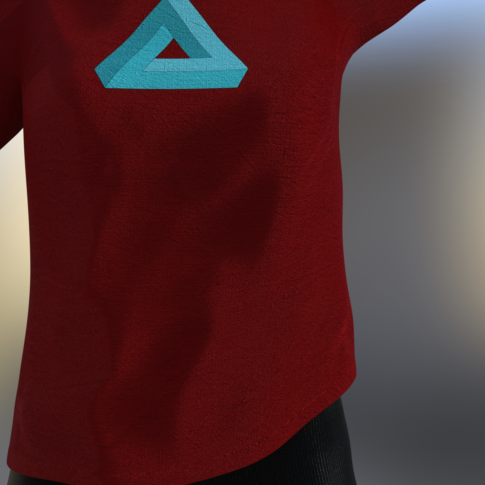 Just a T-Shirt for G8F Iray - Genesis 8 Female Shirt by N/A