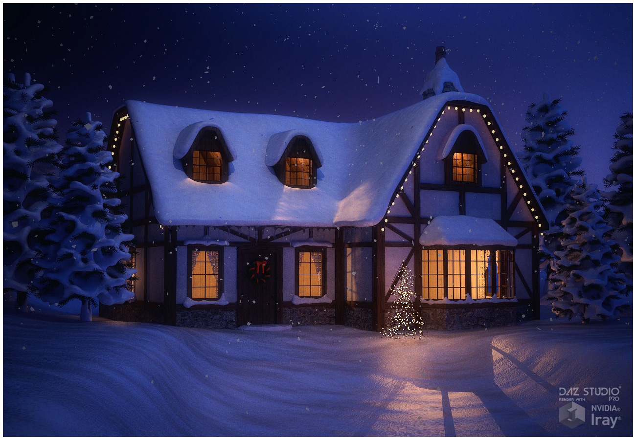 Winter Cottage by N/A