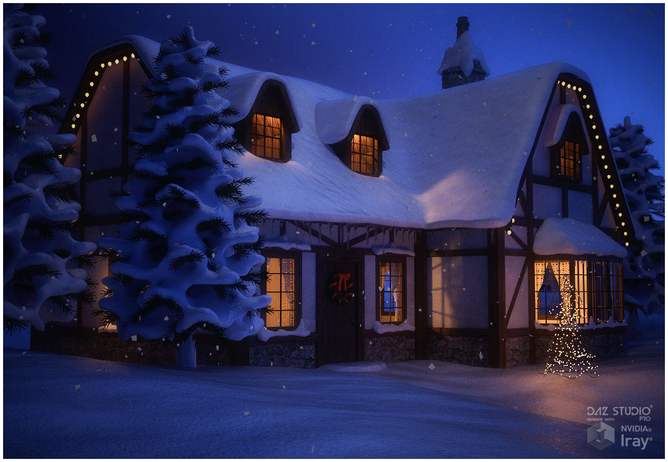 Winter Cottage by N/A