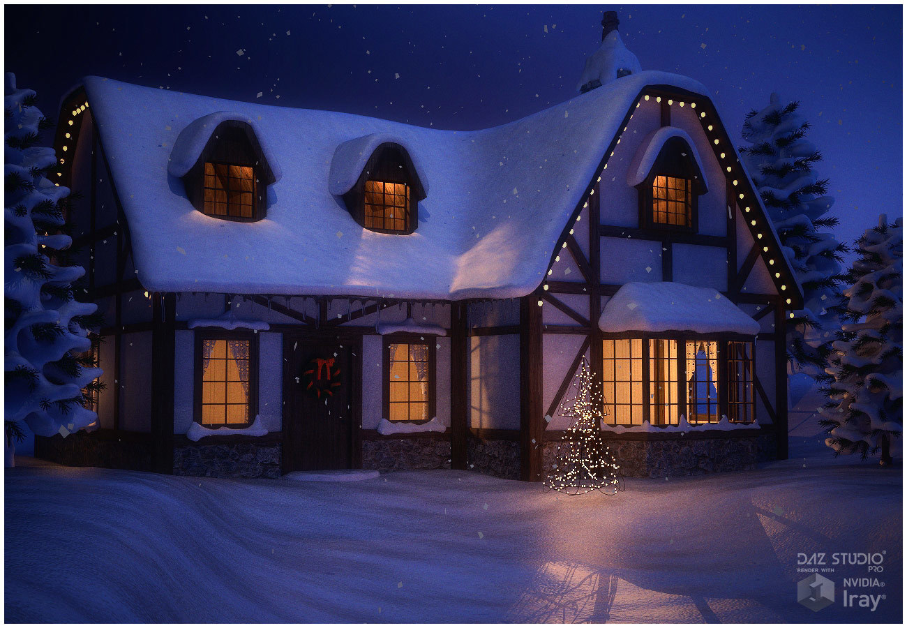 Winter Cottage by N/A