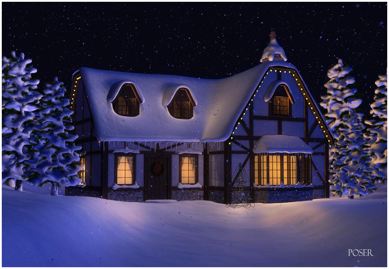Winter Cottage by N/A