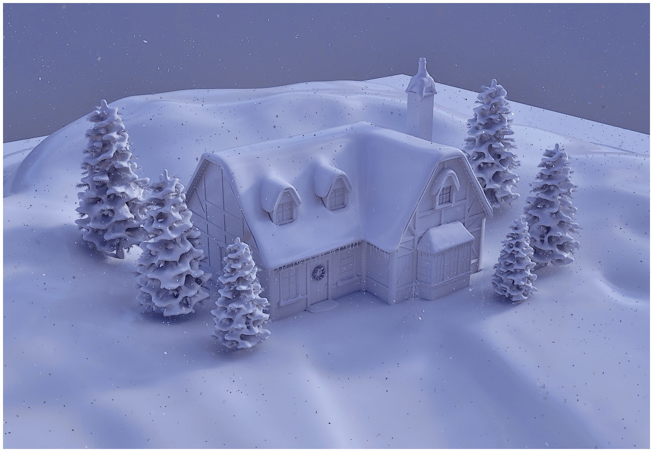 Winter Cottage by N/A