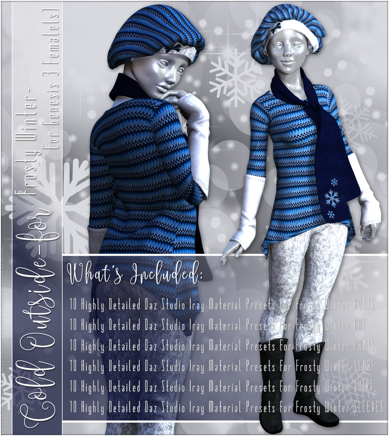 Cold Outside for Frosty Winter Genesis 3 Female(s) by N/A