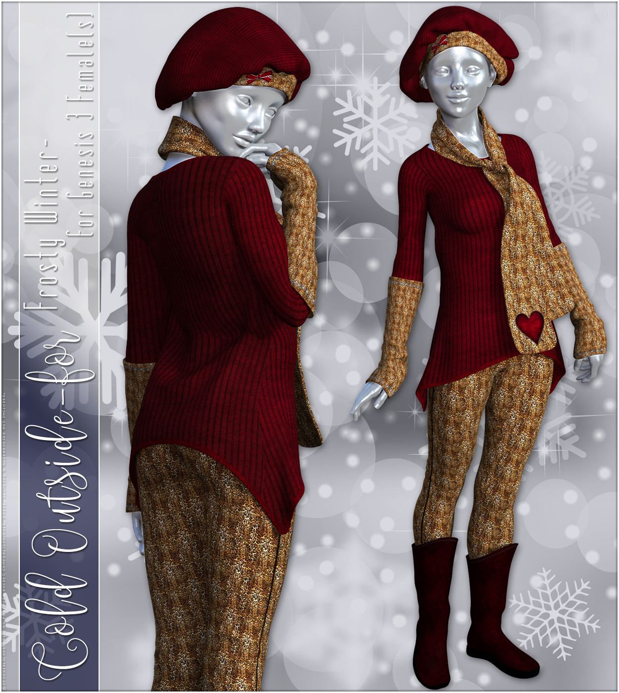 Cold Outside for Frosty Winter Genesis 3 Female(s) by N/A