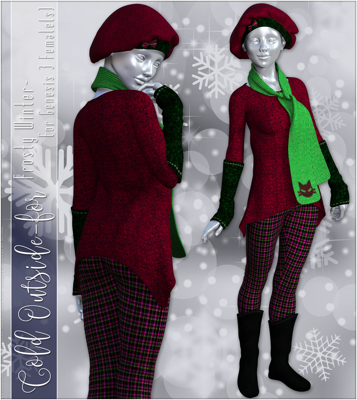 Cold Outside for Frosty Winter Genesis 3 Female(s) by N/A