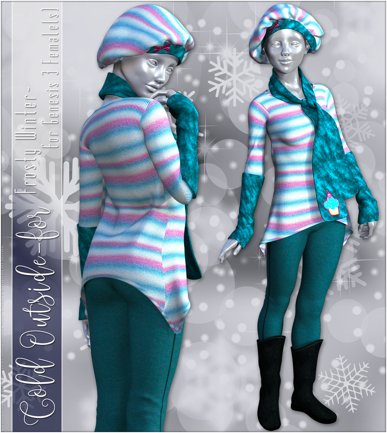 Cold Outside for Frosty Winter Genesis 3 Female(s) by N/A
