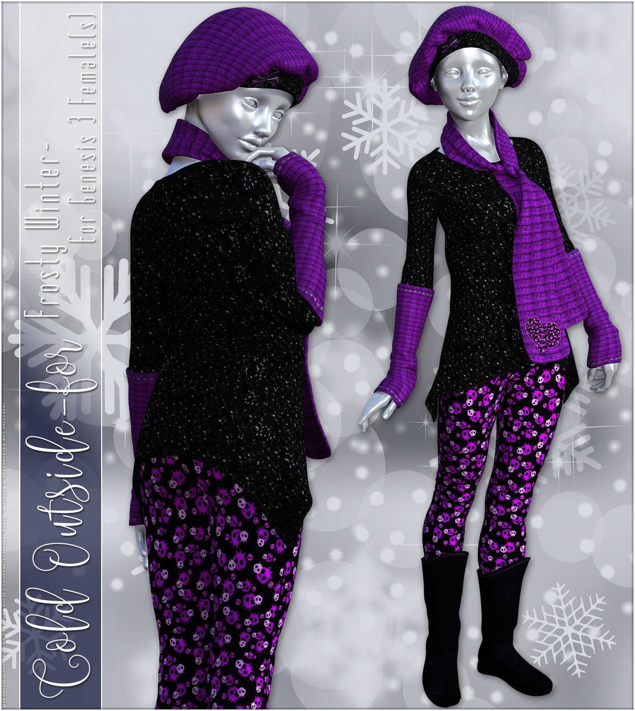 Cold Outside for Frosty Winter Genesis 3 Female(s) by N/A