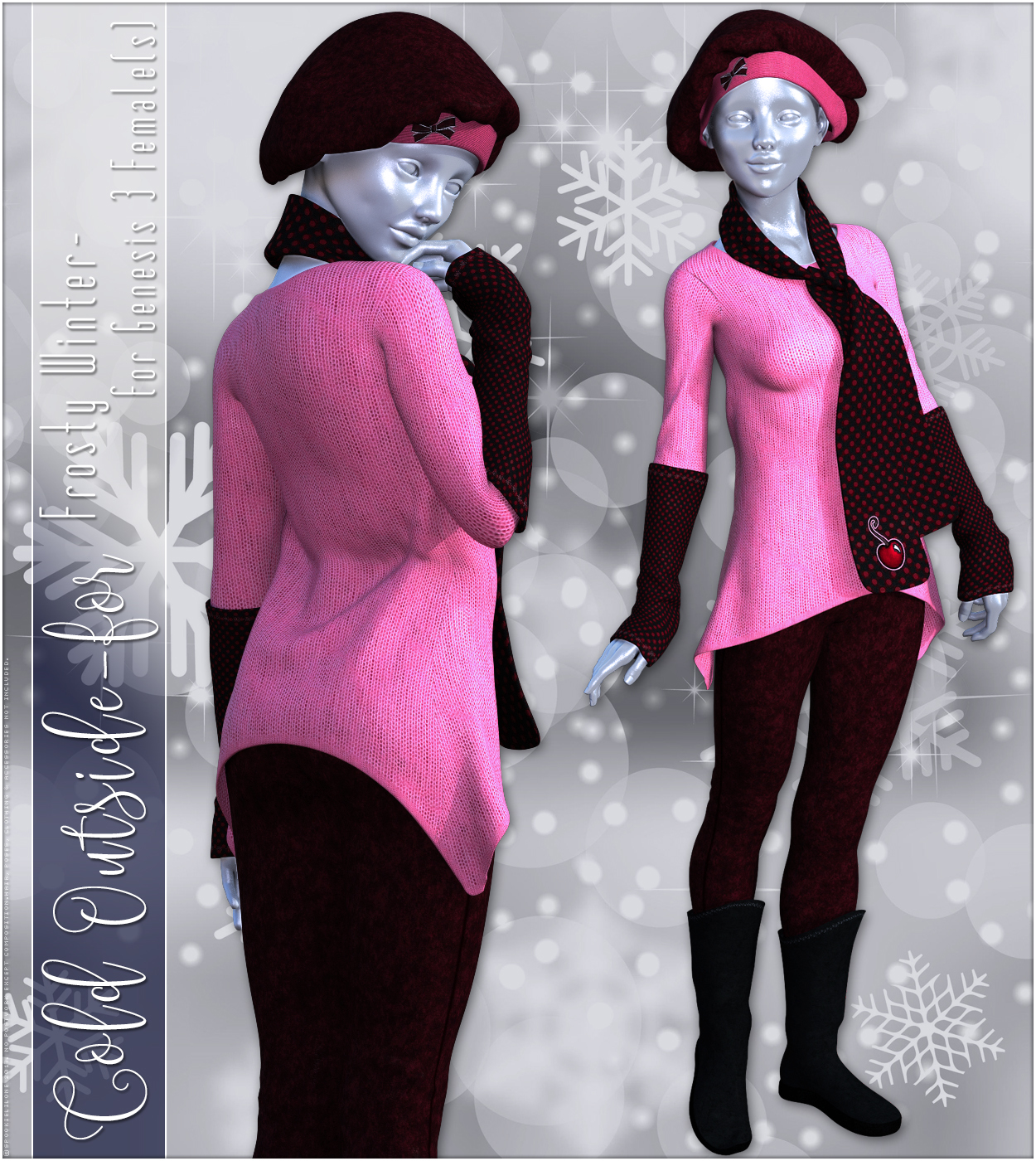 Cold Outside for Frosty Winter Genesis 3 Female(s) by N/A