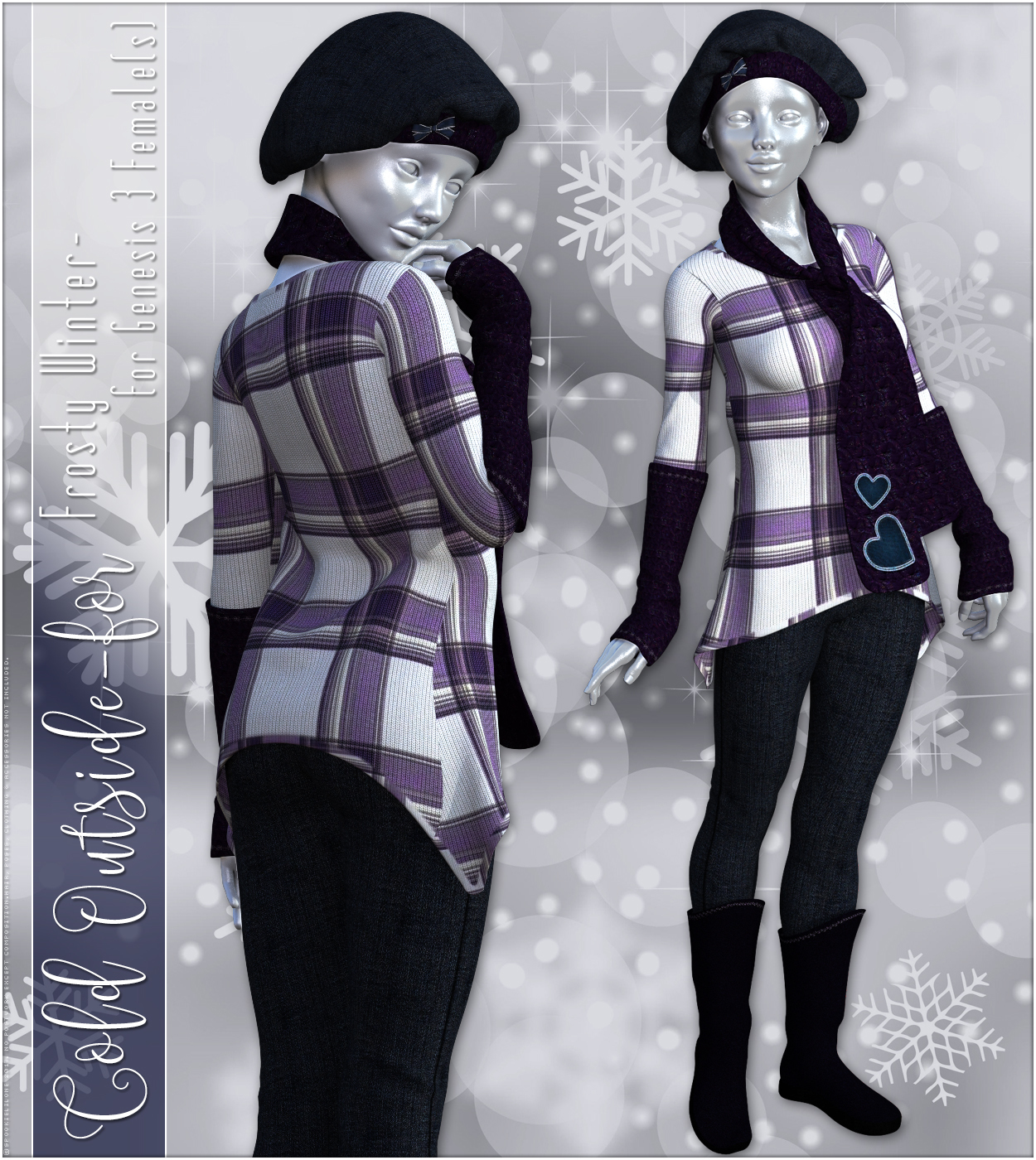 Cold Outside for Frosty Winter Genesis 3 Female(s) by N/A