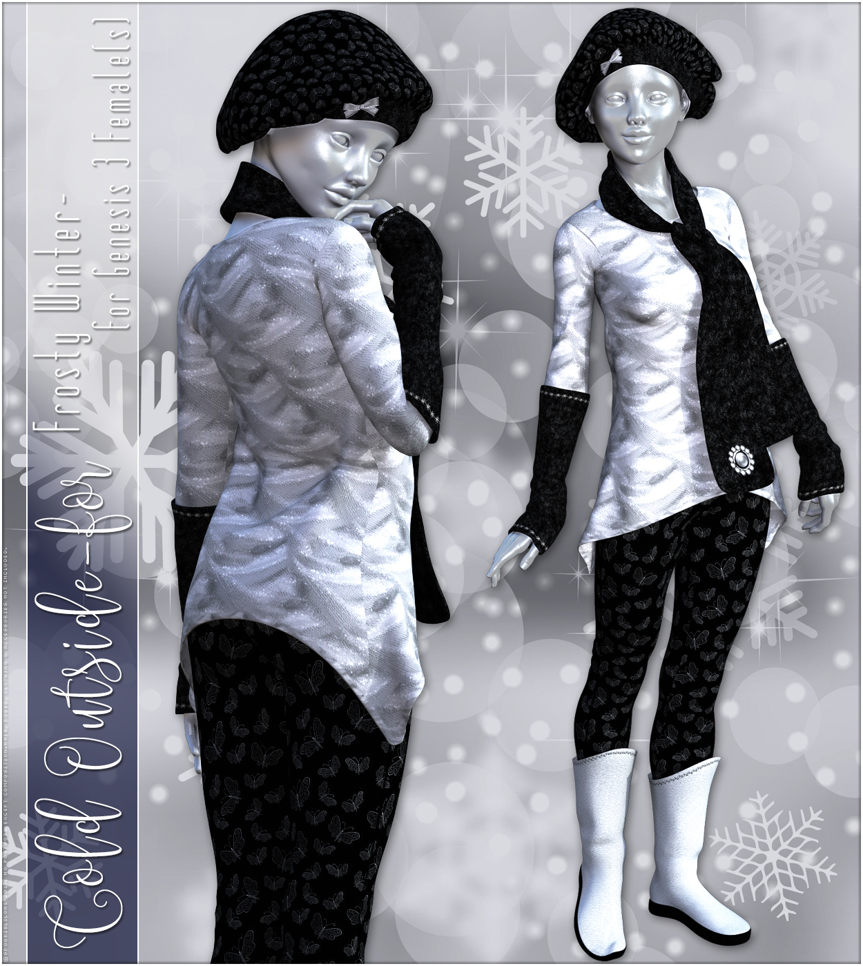 Cold Outside for Frosty Winter Genesis 3 Female(s) by N/A