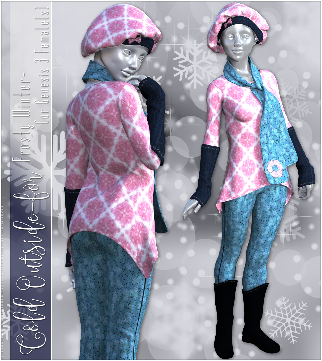 Cold Outside for Frosty Winter Genesis 3 Female(s) by N/A