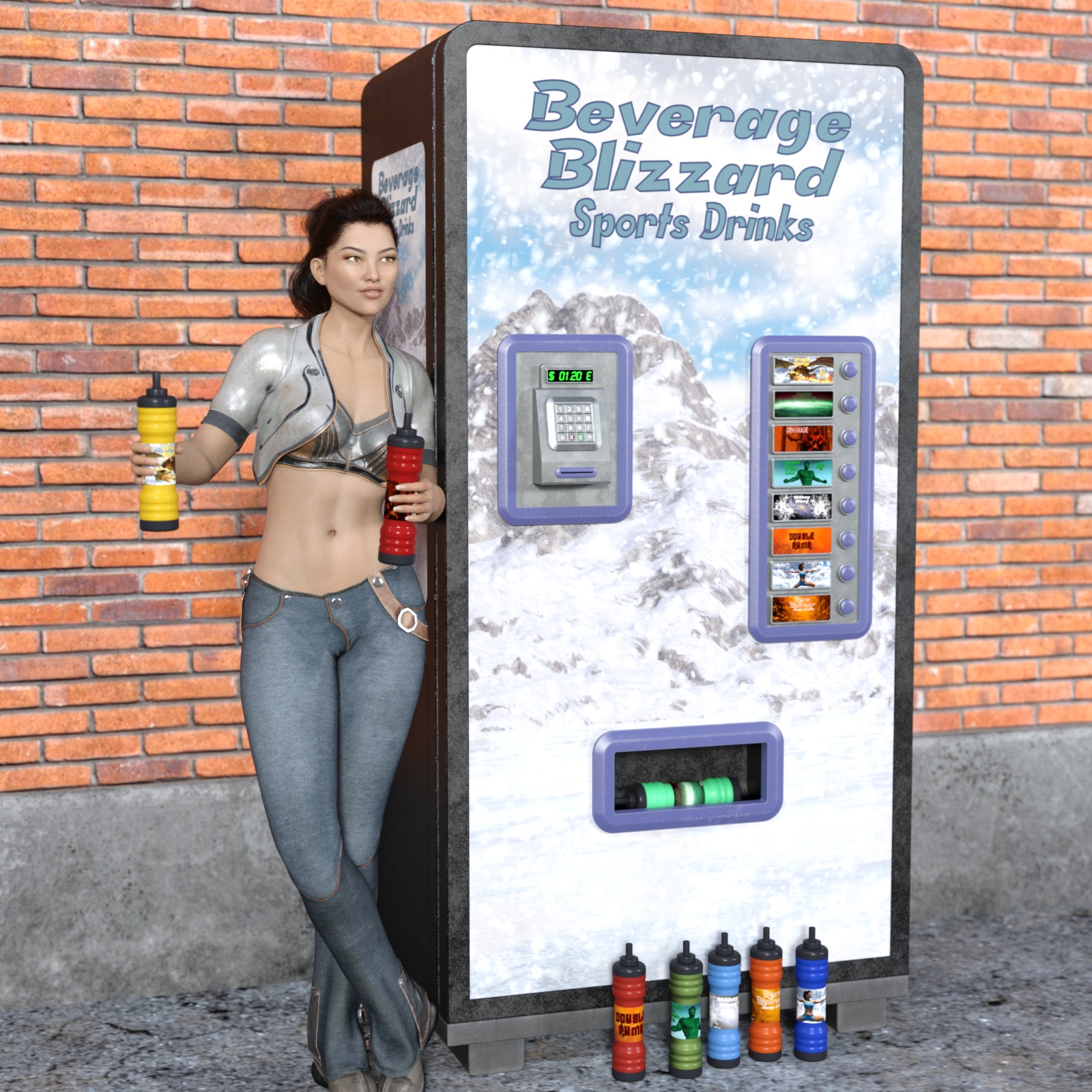 Sports Drink Vending Machine by N/A