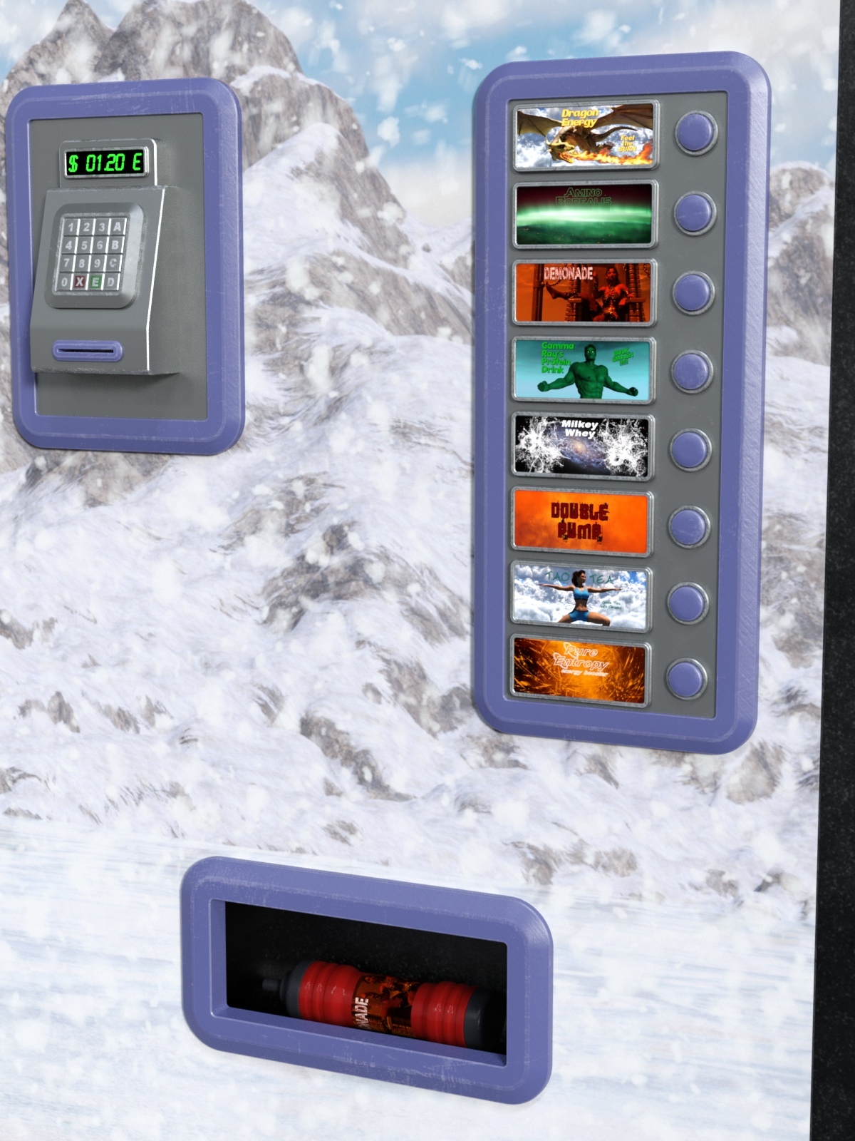 Sports Drink Vending Machine by N/A