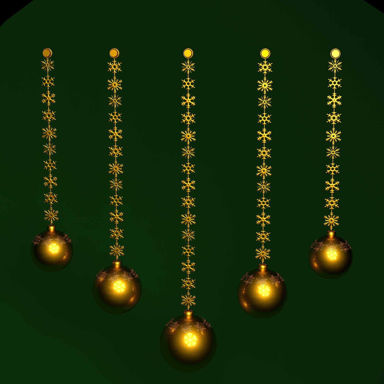 Gold Christmas Elements - VUE by N/A