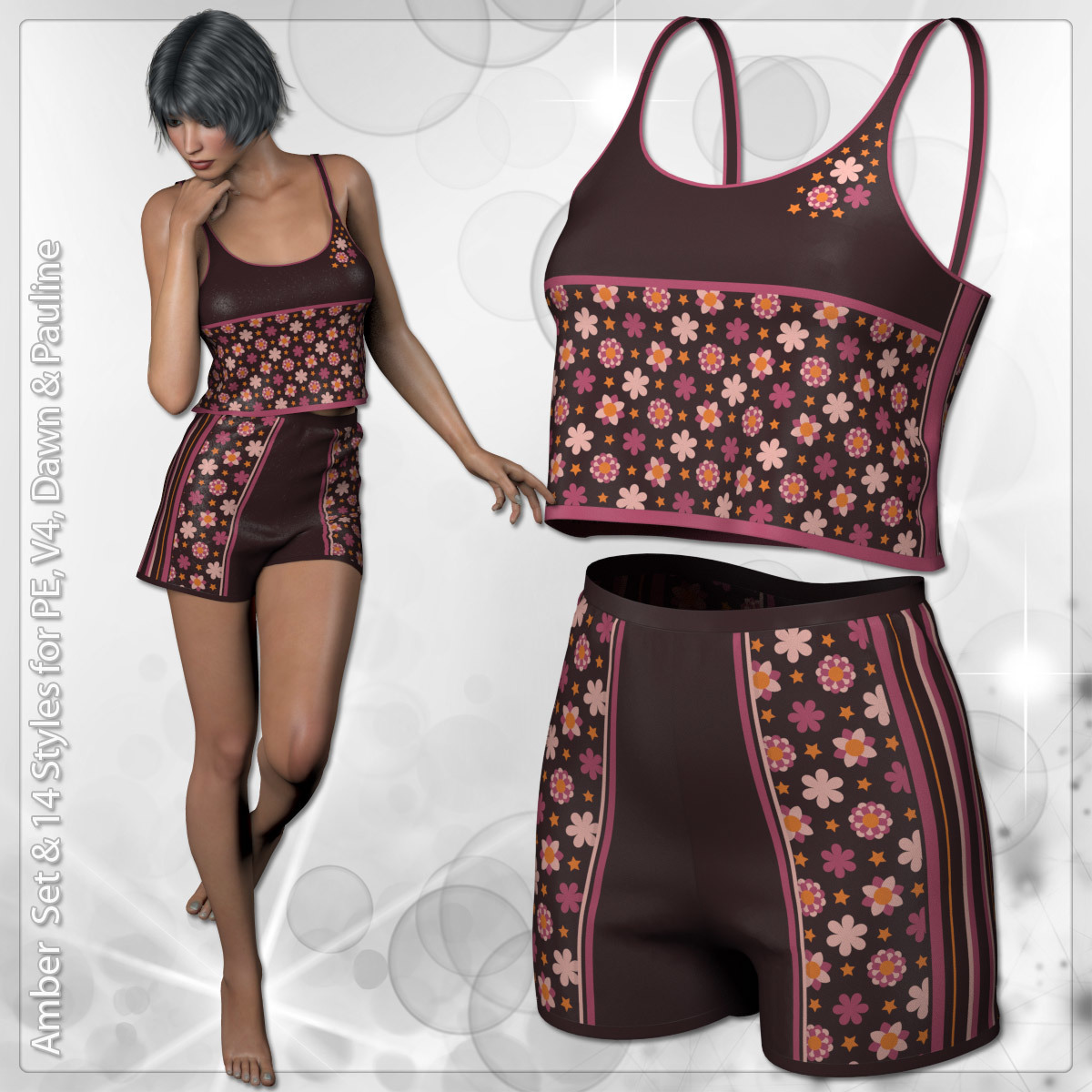 Amber Set and 14 Styles for PE, V4, Dawn and Pauline by N/A