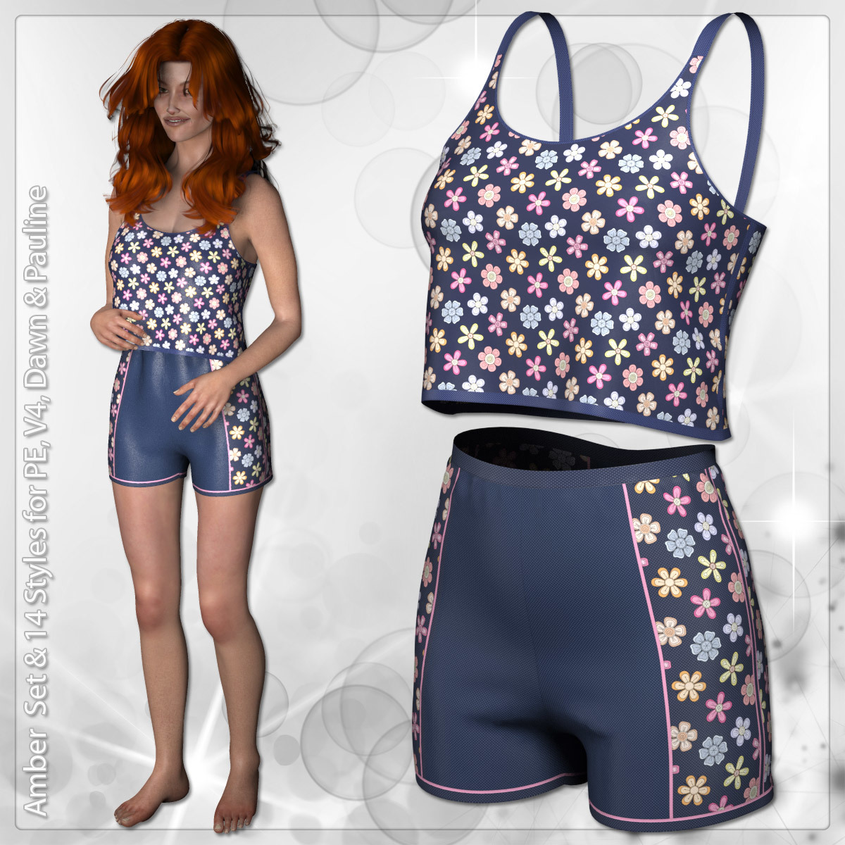 Amber Set and 14 Styles for PE, V4, Dawn and Pauline by N/A