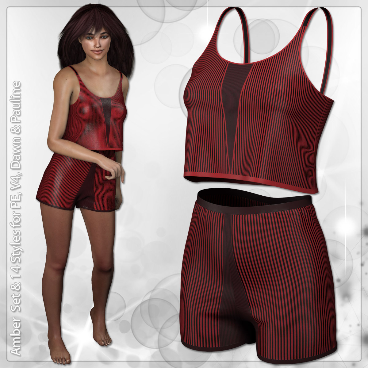 Amber Set and 14 Styles for PE, V4, Dawn and Pauline by N/A