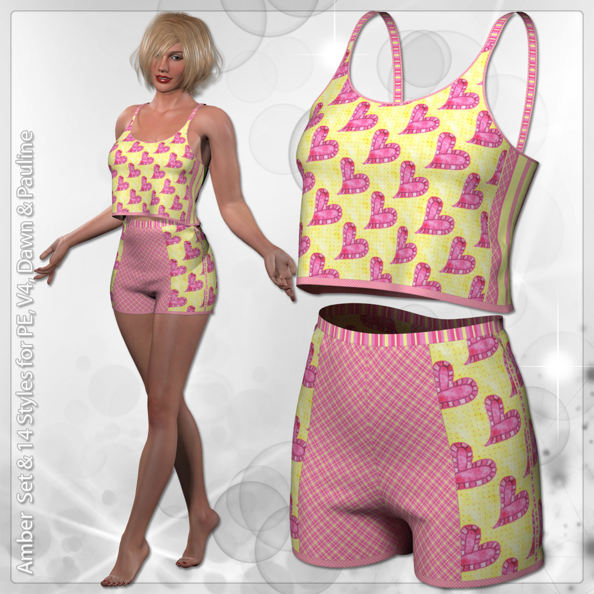 Amber Set and 14 Styles for PE, V4, Dawn and Pauline by N/A