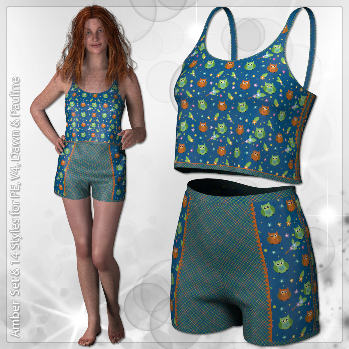 Amber Set and 14 Styles for PE, V4, Dawn and Pauline by N/A