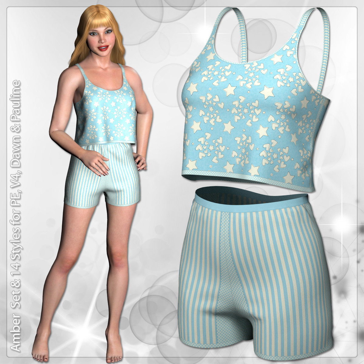 Amber Set and 14 Styles for PE, V4, Dawn and Pauline by N/A