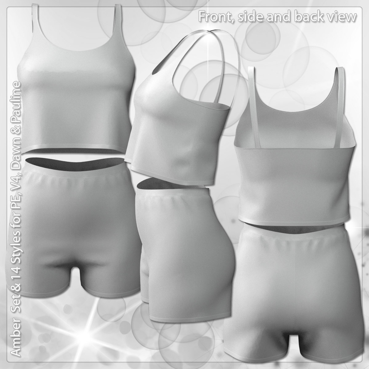 Amber Set and 14 Styles for PE, V4, Dawn and Pauline by N/A