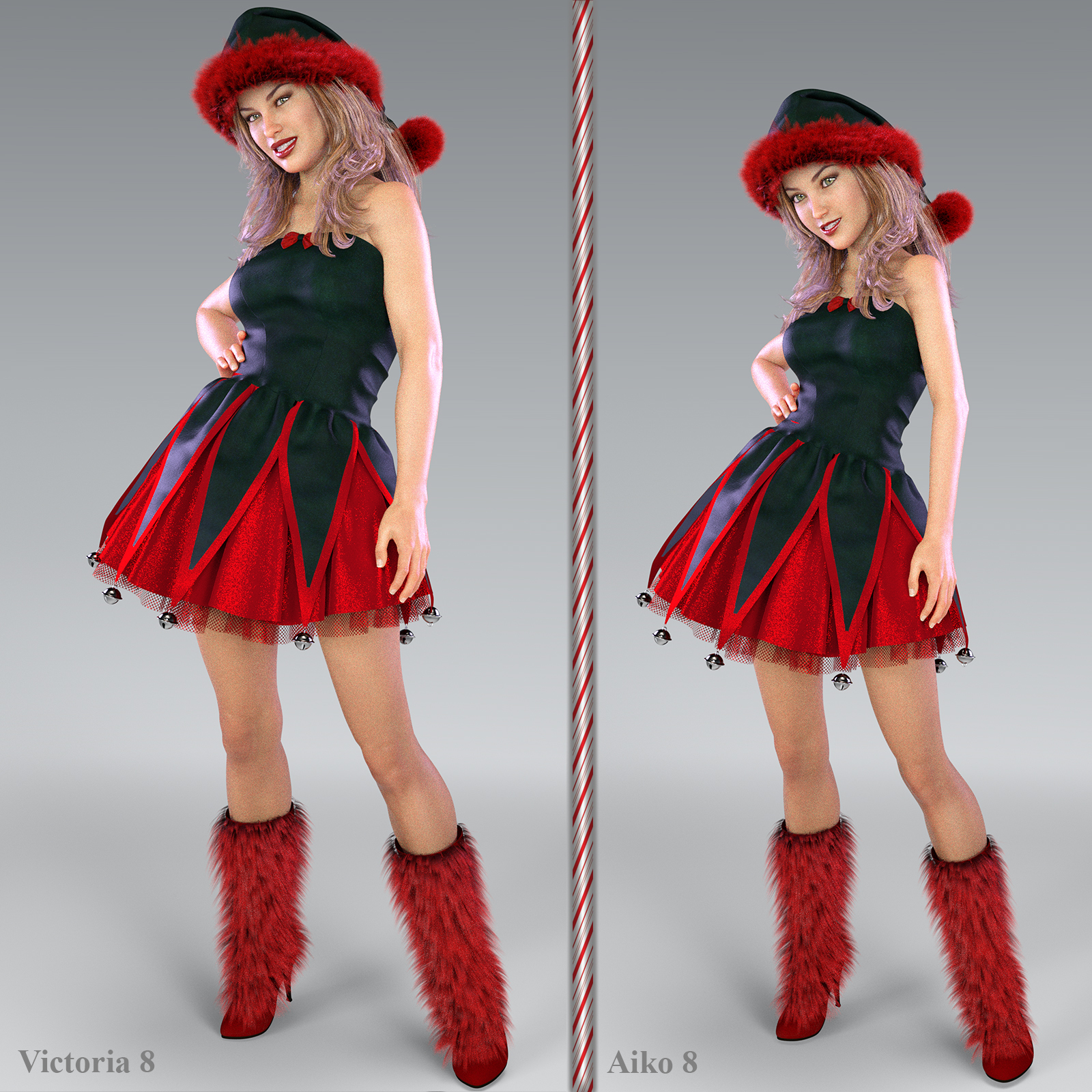 Santa's Helpers Vol 1 for Genesis 8 Female by N/A