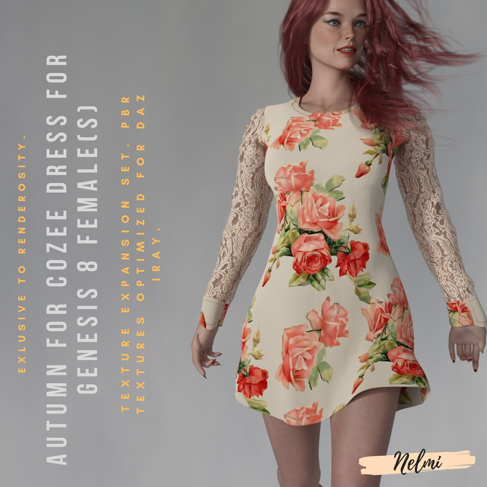 Autumn for CoZee Dress for Genesis 8 Females by N/A