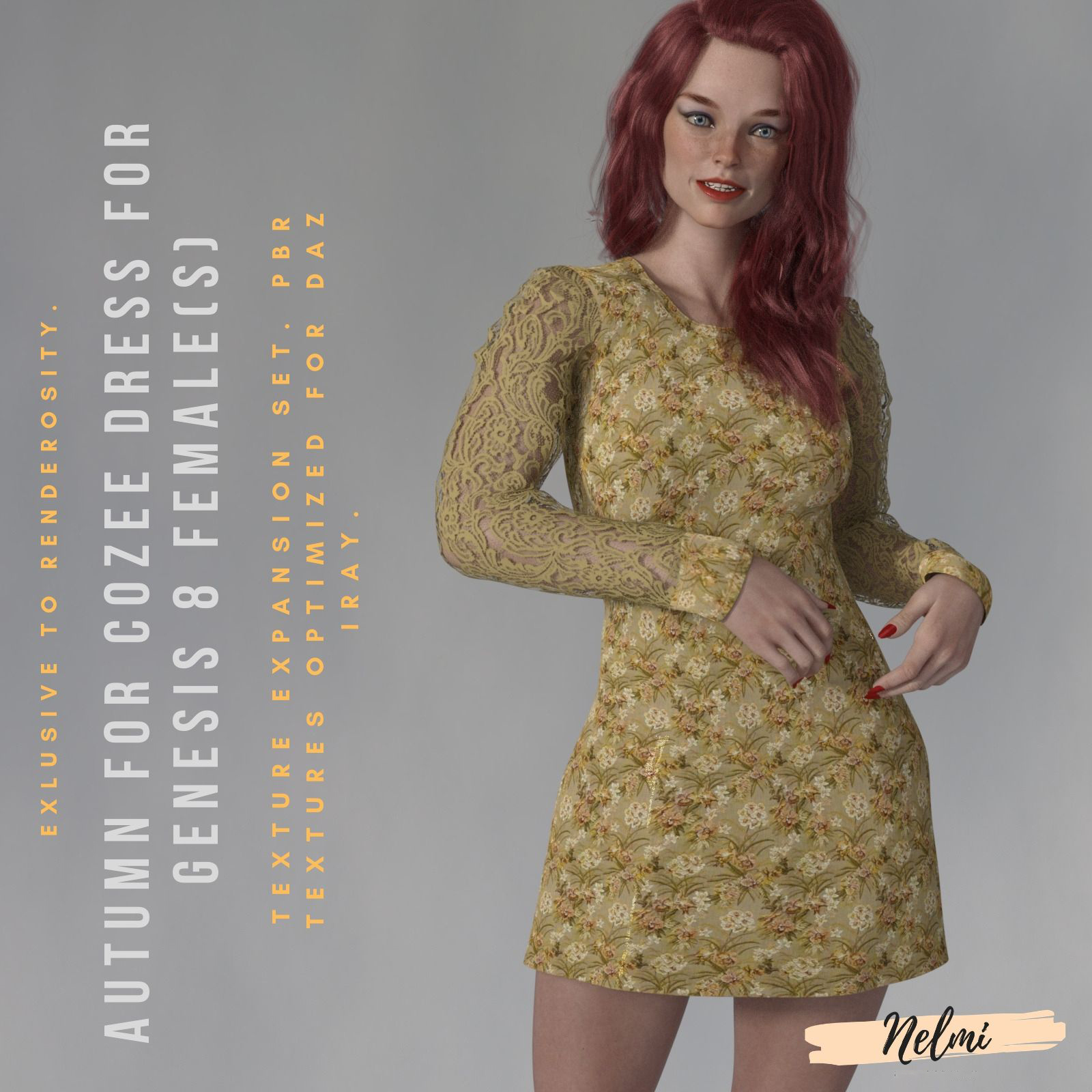 Autumn for CoZee Dress for Genesis 8 Females by N/A
