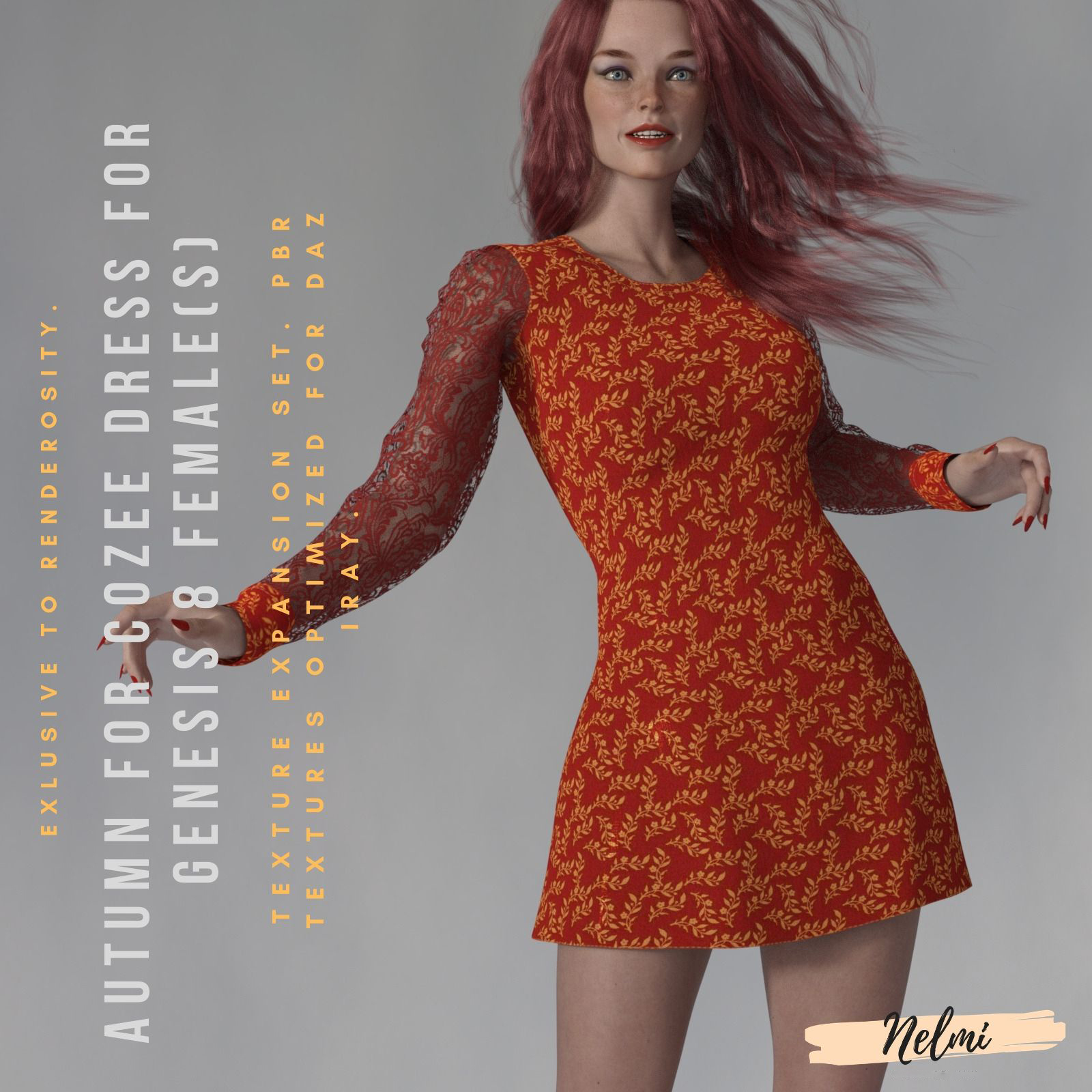 Autumn for CoZee Dress for Genesis 8 Females by N/A