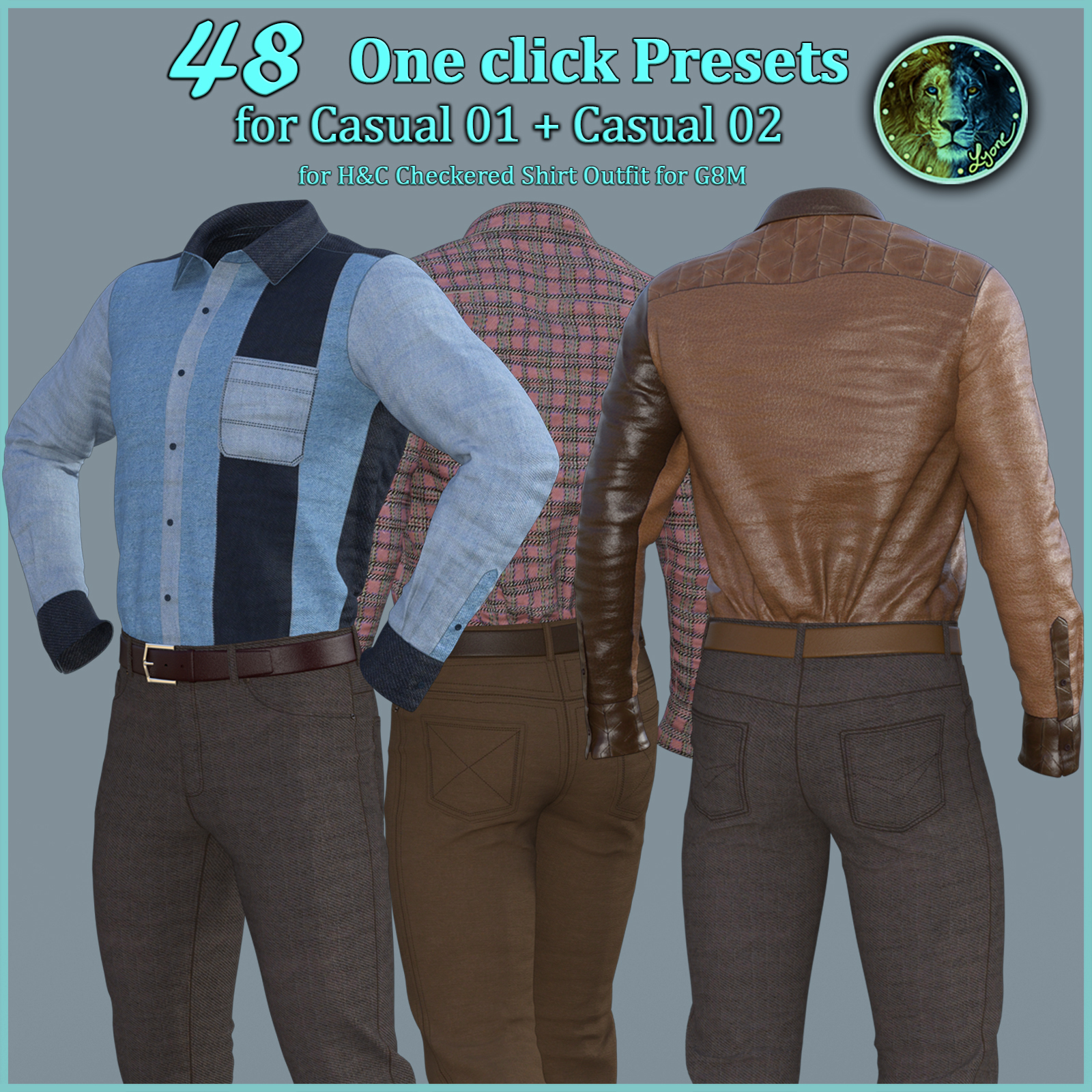 48 One click Presets for Casual 01 and Casual 02 by N/A